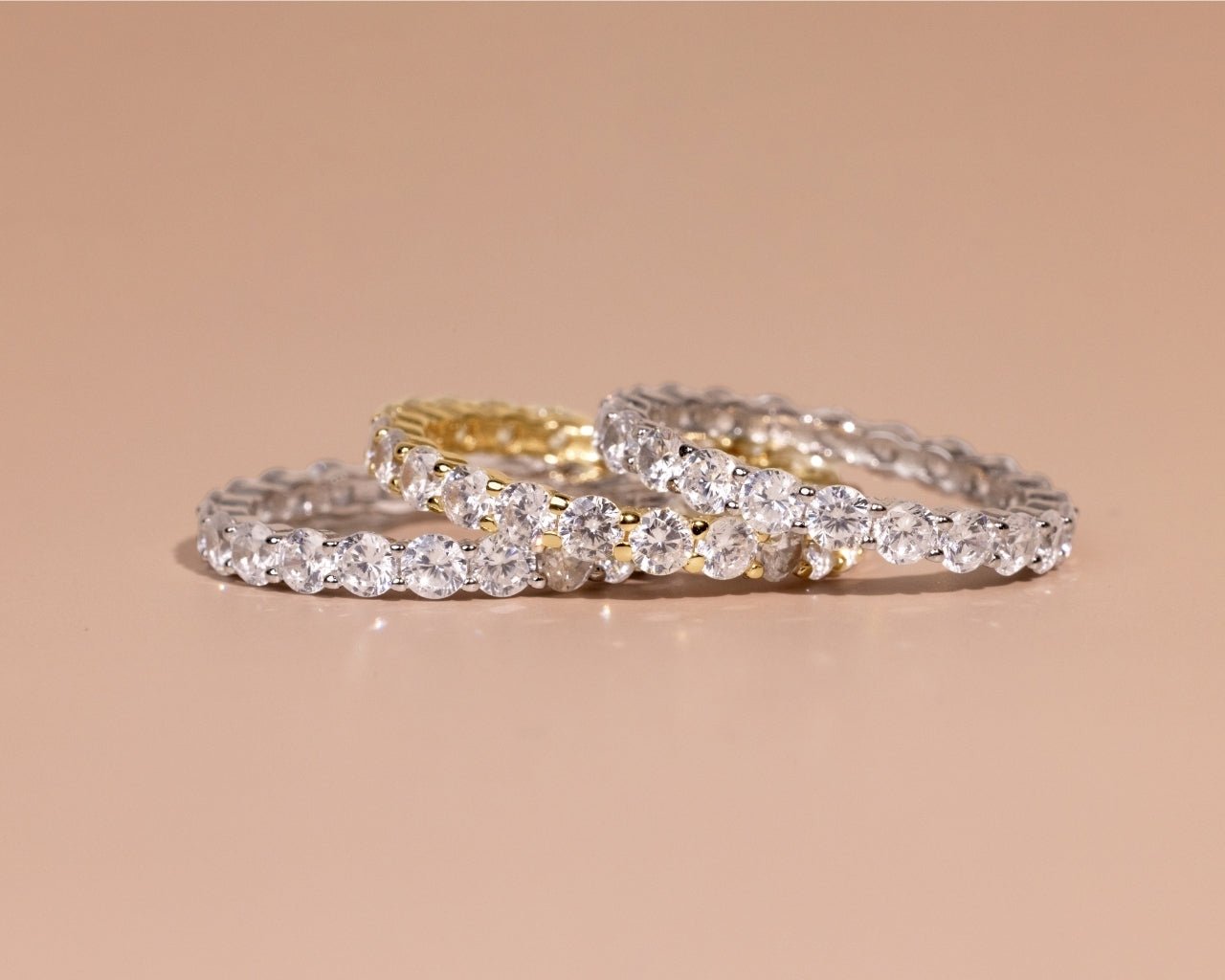 Sterling Silver Gracie CZ Eternity Ring