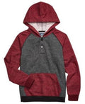 Univibe Big Boys Colorblocked Henley Hoodie, Size Medium