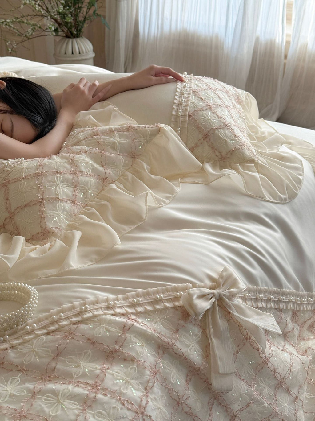Haute Pearl TENCEL™ Bedding Set / Blush Romance