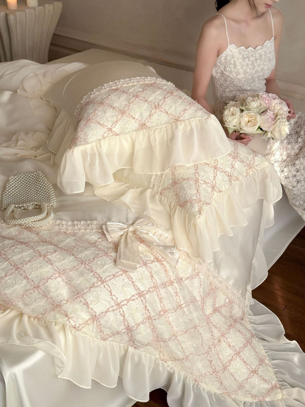 Haute Pearl TENCEL™ Bedding Set / Blush Romance