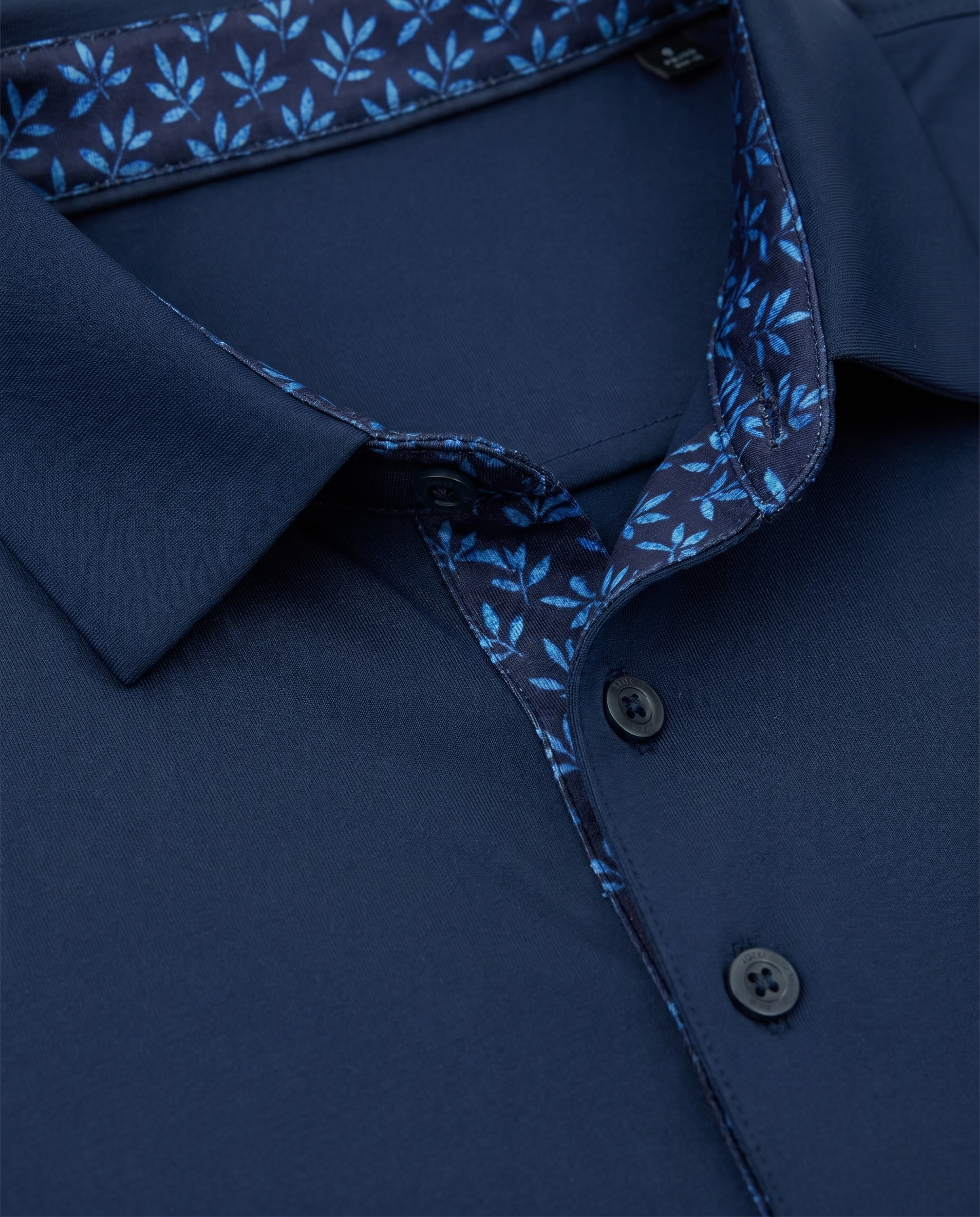 Personalized Groomsmen Golf Polo - Premium Botanic Blueprint - Performance Fabric