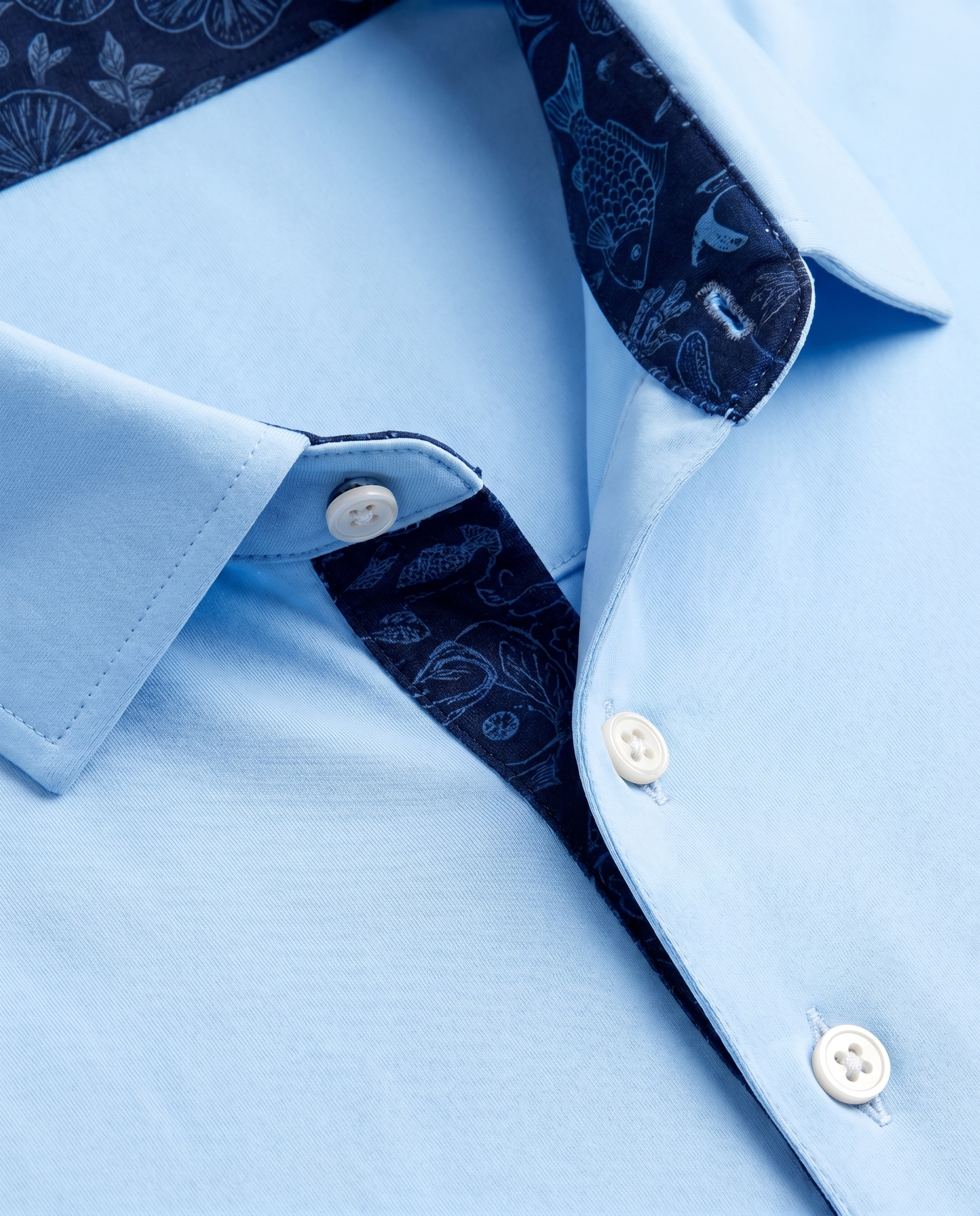 Personalized Groomsmen Golf Polo - Premium Blue Depths print - Performance Fabric