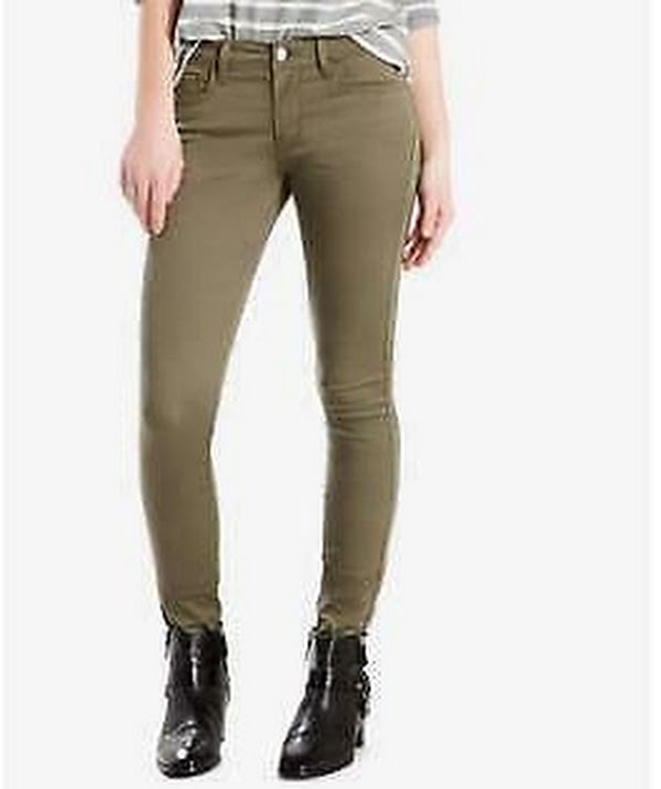 Levis Womens 710 Super Skinny Sateen Jeans