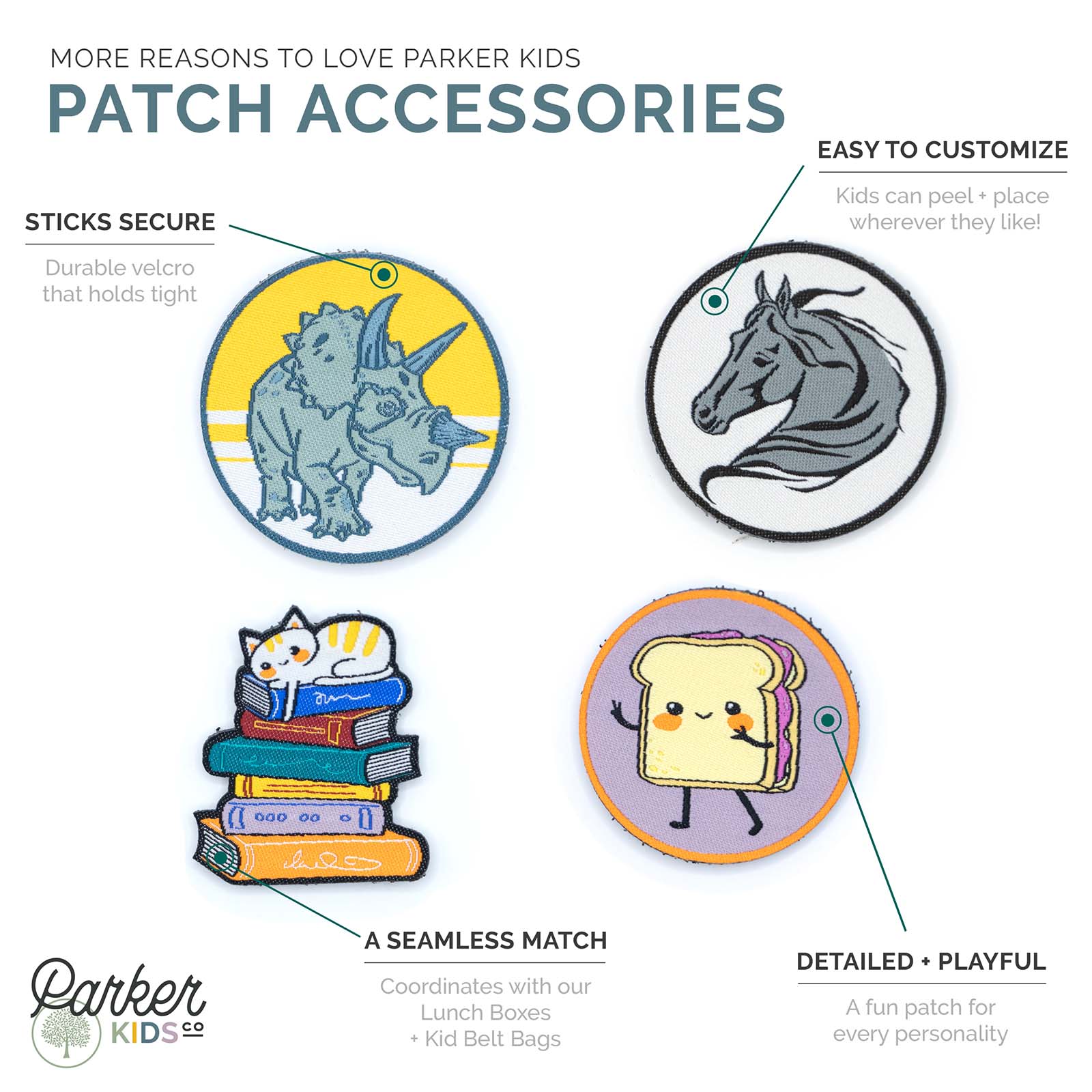 Hook and Loop Patch - Dinosaur