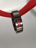 Resolve - Red Awareness Ribbon - Titanium