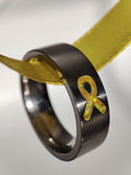 Resolve - Yellow Awareness Ribbon - Titanium