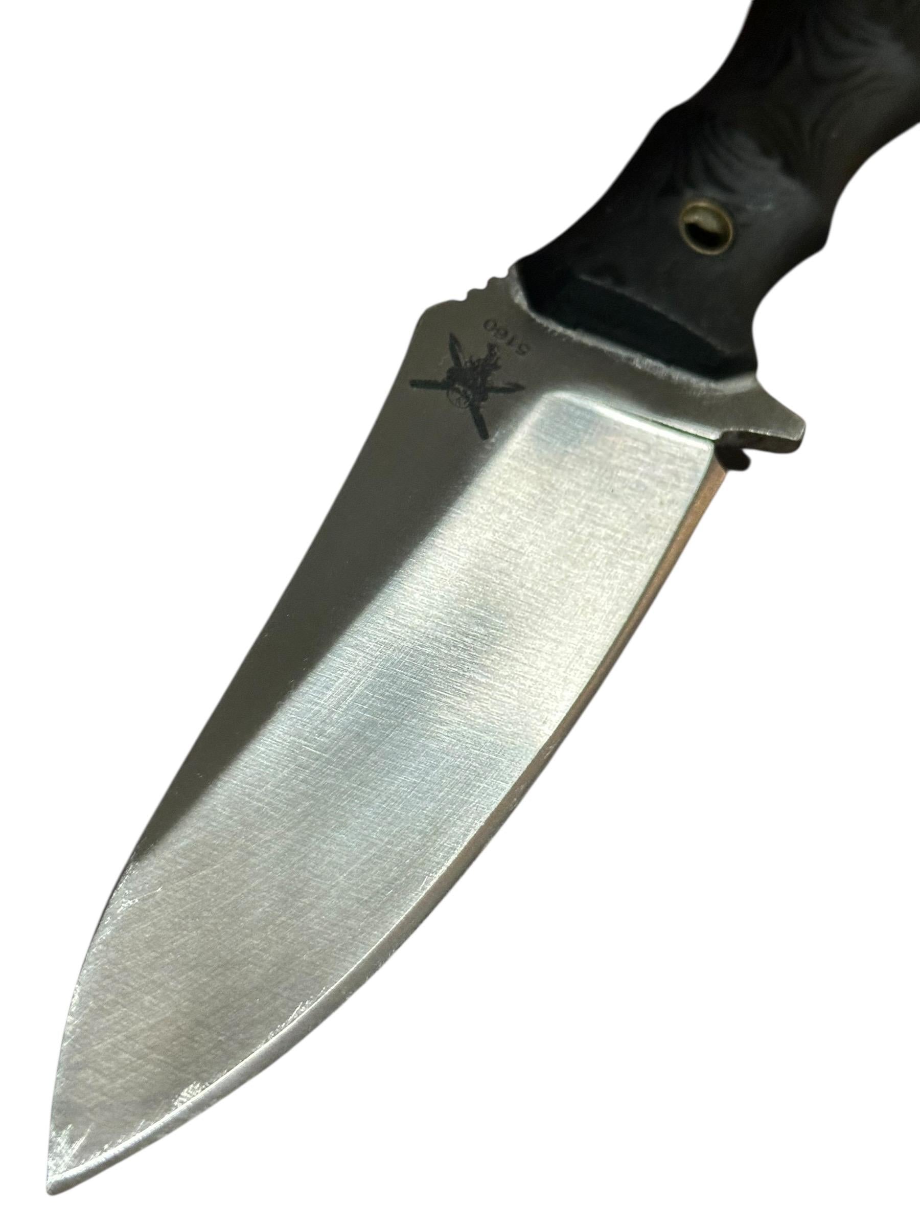 Stomp Customs Colab with Krebs Customs Jobber  5160 Fixed Blade Knife | Limited 4 of 50 | Kydex Sheath