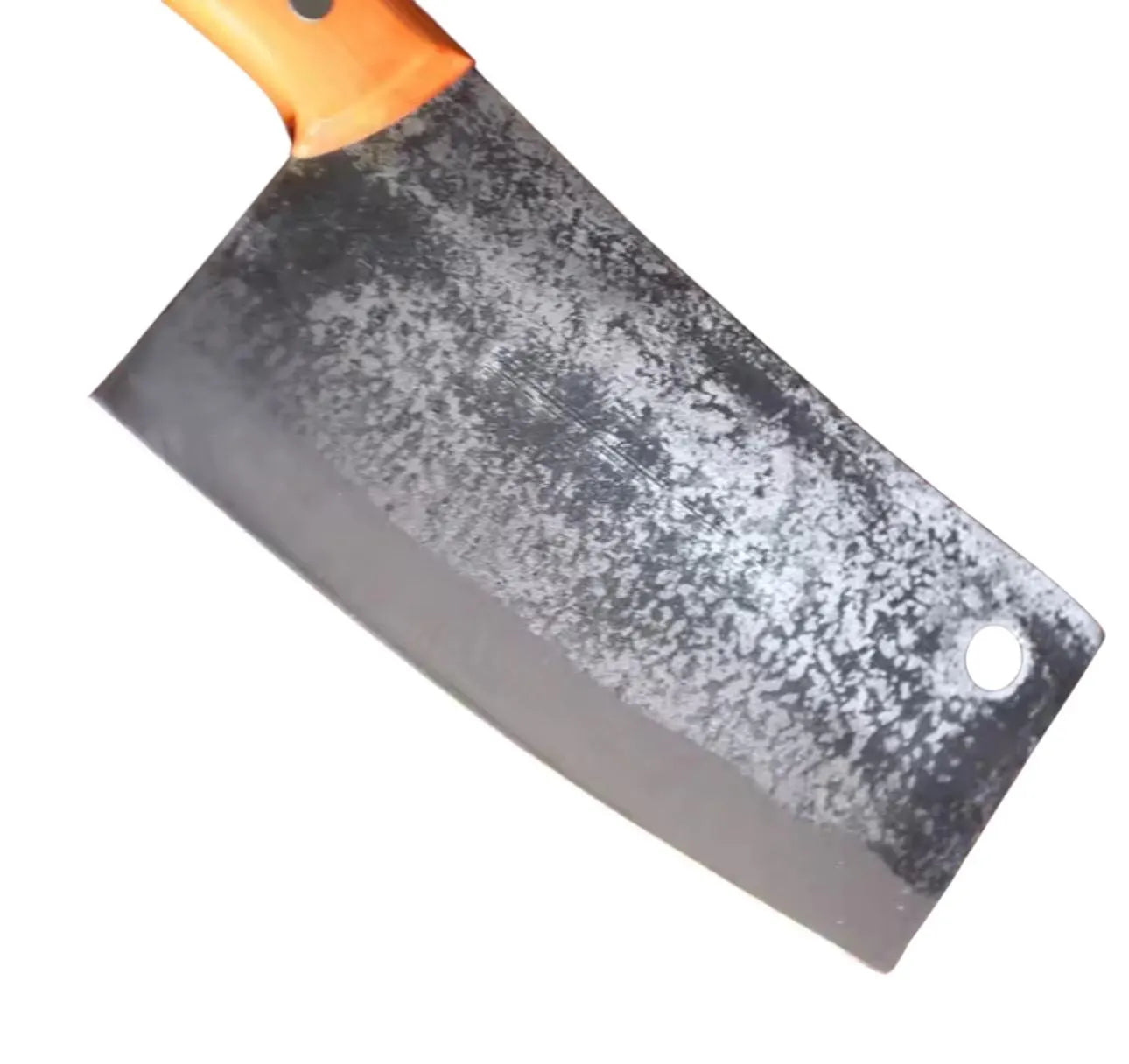 Hand Forged Meat Cleaver Knife | Rustic Chinese Chef Knife | 5Cr15MoV Stainless Steel Butcher Knife | Heavy Kitchen Chopper