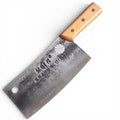 Hand Forged Meat Cleaver Knife | Rustic Chinese Chef Knife | 5Cr15MoV Stainless Steel Butcher Knife | Heavy Kitchen Chopper