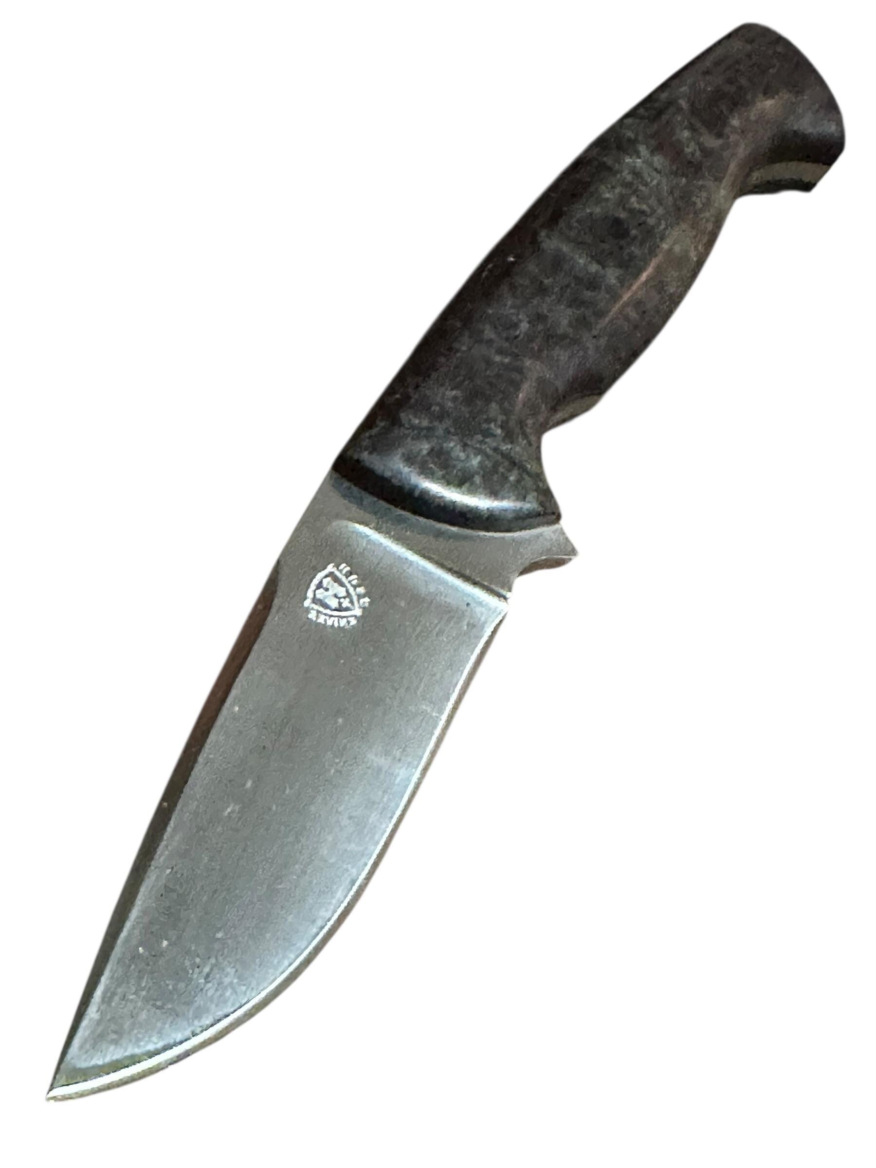80CrV2 Compact Field Knife Huse Knives Stabilized Maple Forged in Fire Champion Sharp Blade Texas Made