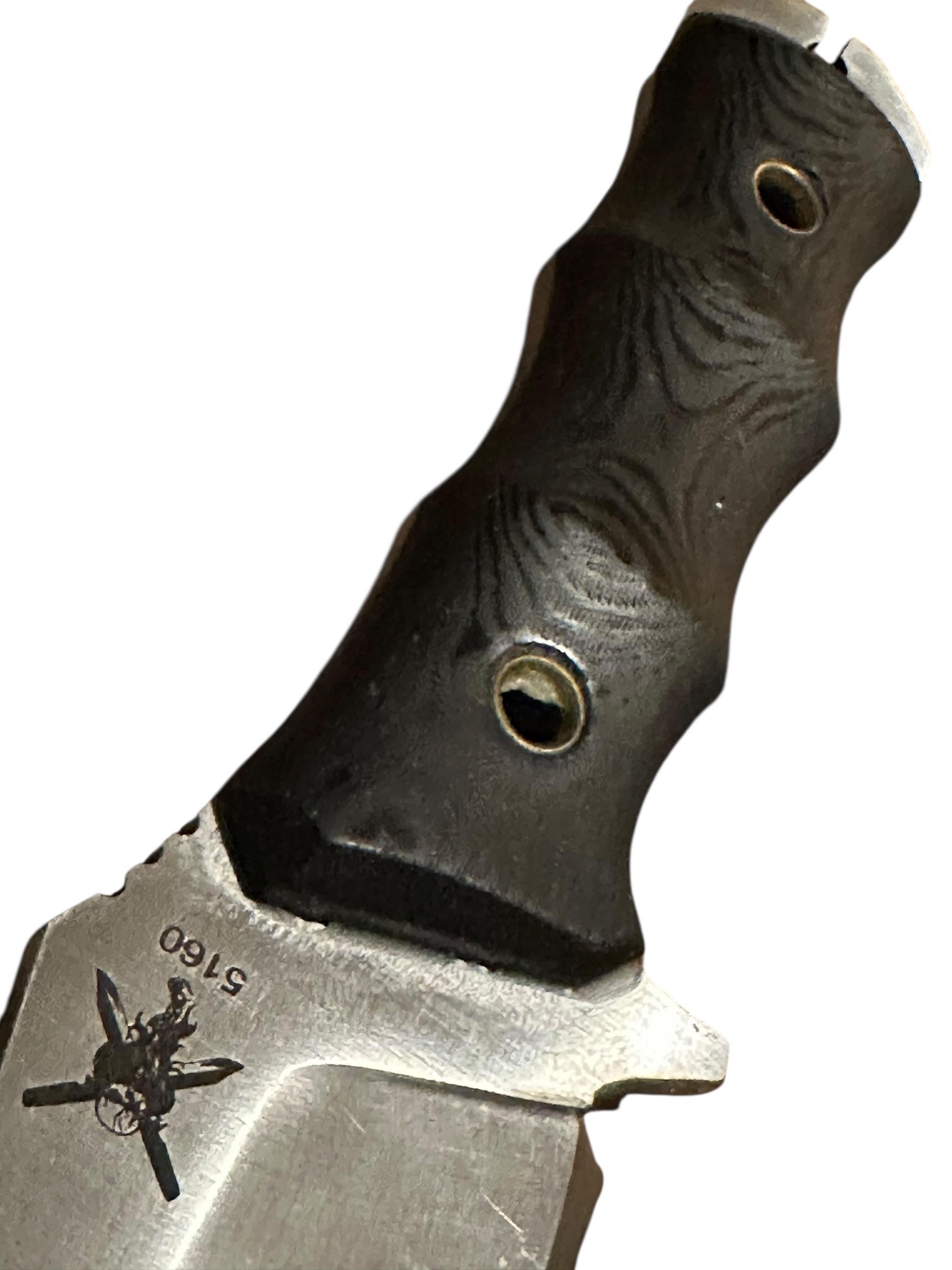 Stomp Customs Colab with Krebs Customs Jobber  5160 Fixed Blade Knife | Limited 4 of 50 | Kydex Sheath