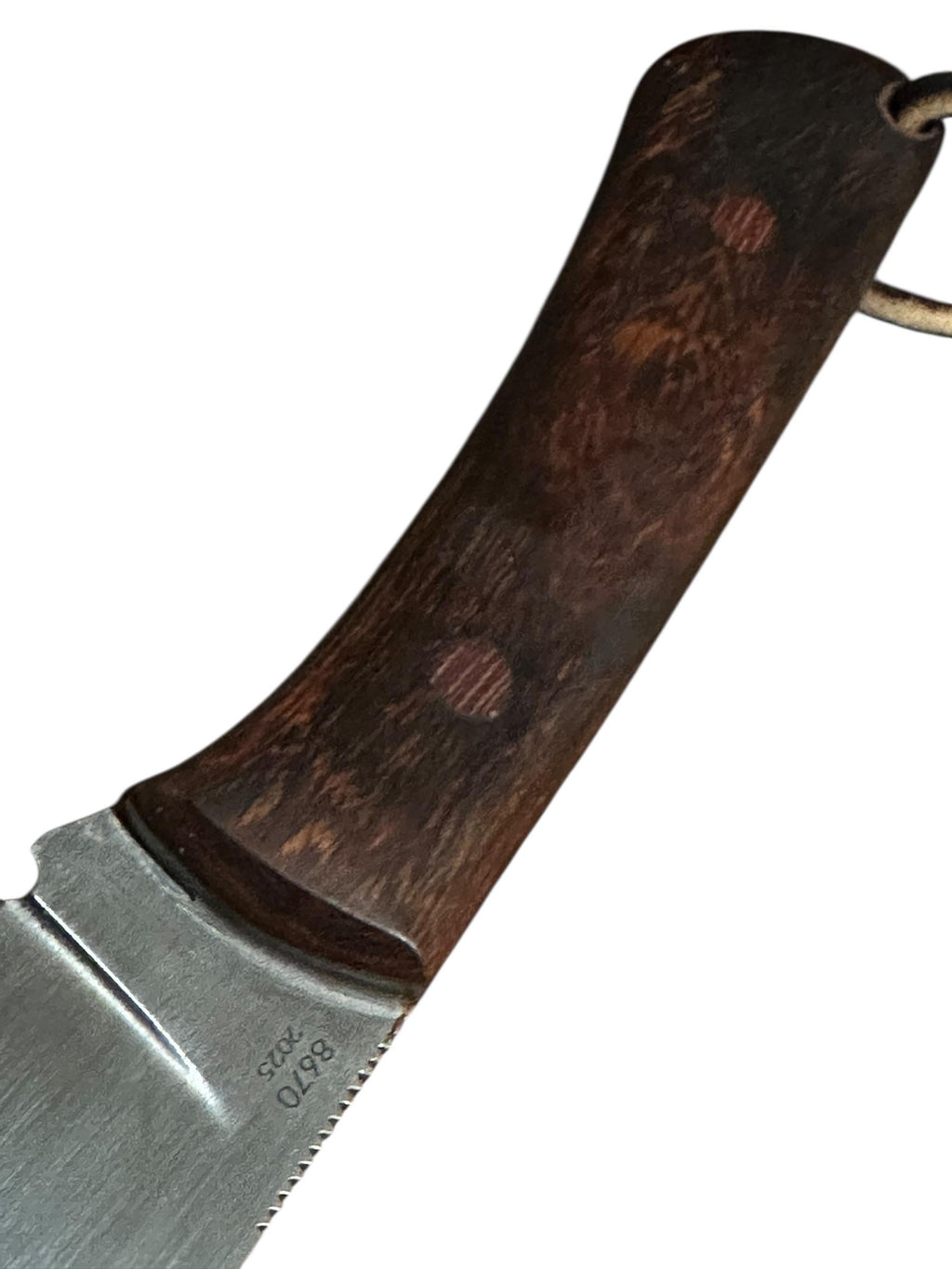 Custom John Tullis Knife 8670 Steel Fixed Blade Ironwood Handle Leather Sheath Texas Made  2025