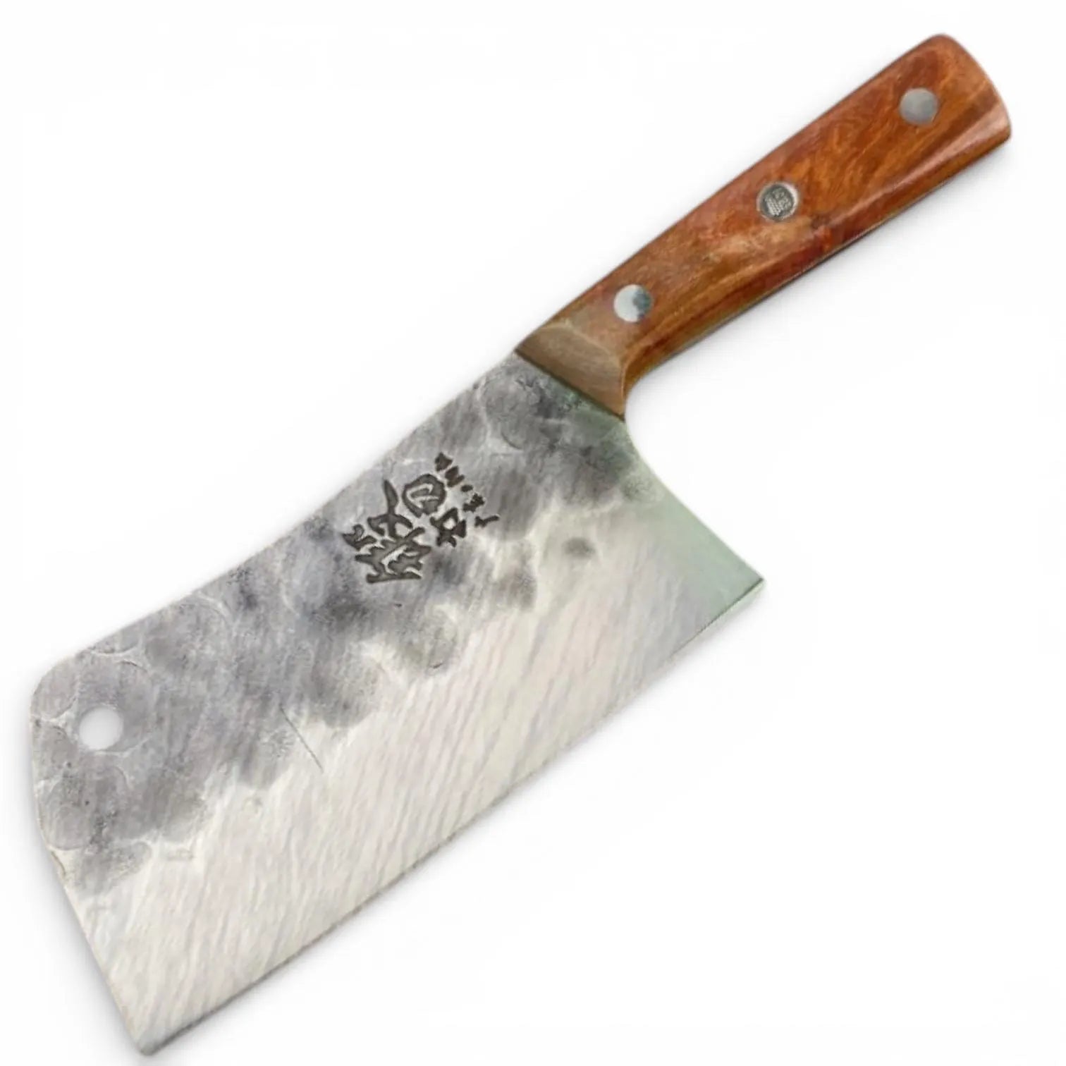 Forged Meat Cleaver Knife | 5Cr15 Stainless Steel | Rustic Rosewood Wooden Handle
