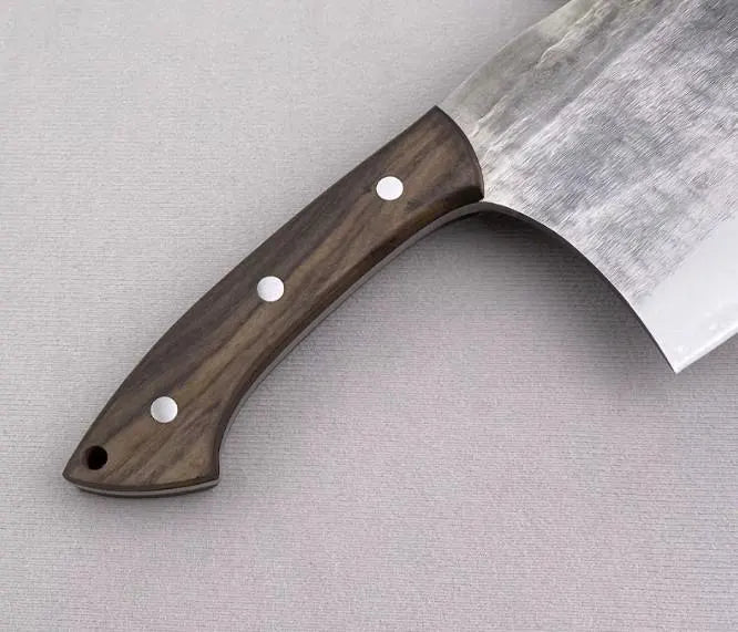 Hand Forged Bone Chopper Cleaver – 8CrMoV13 Stainless Steel, Wooden Handle