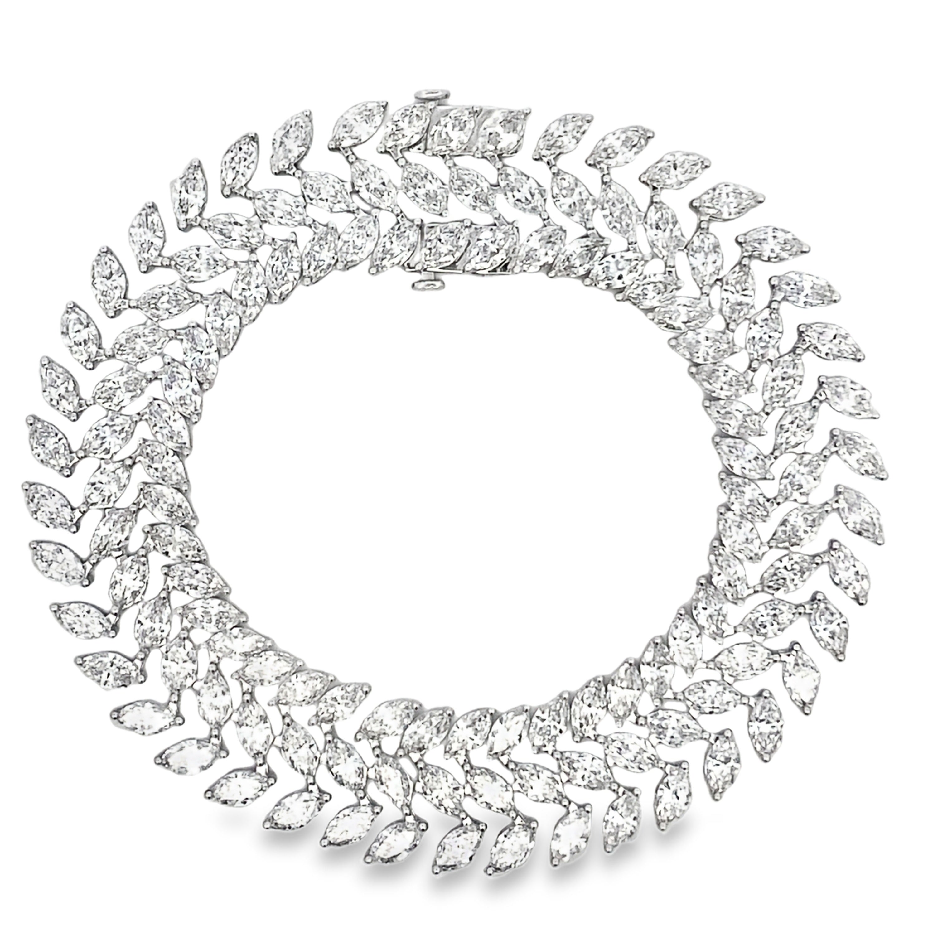 Lab Grown Diamond Tennis Bracelet 14KT White Gold