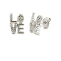 .03ct Diamond Earrings Sterling Silver