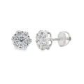 .86ct Lab Grown Diamond Earrings Sterling Silver