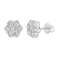 1.50ct Lab Grown Diamond Earrings Sterling Silver