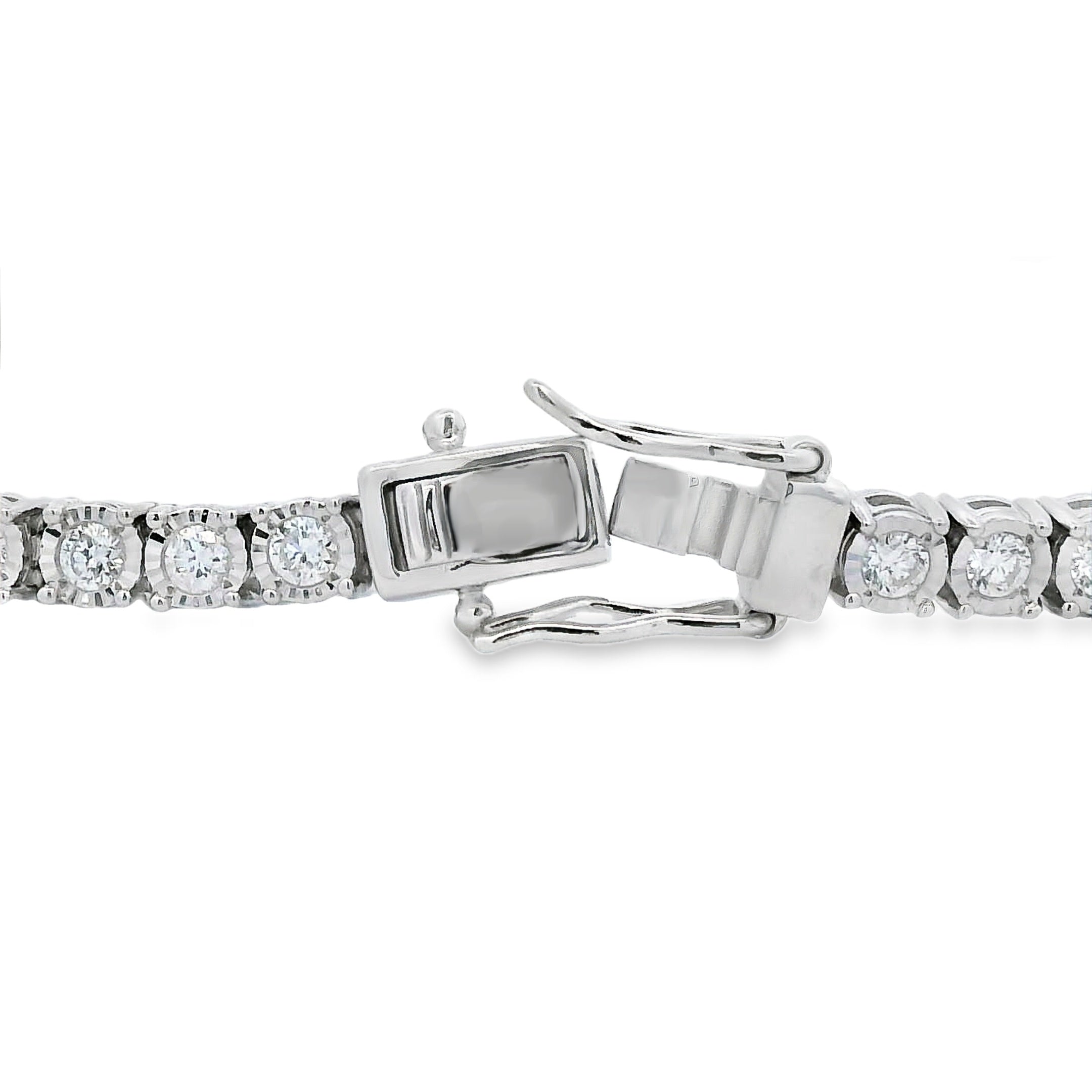 Lab Grown Diamond Tennis Bracelet Sterling Silver