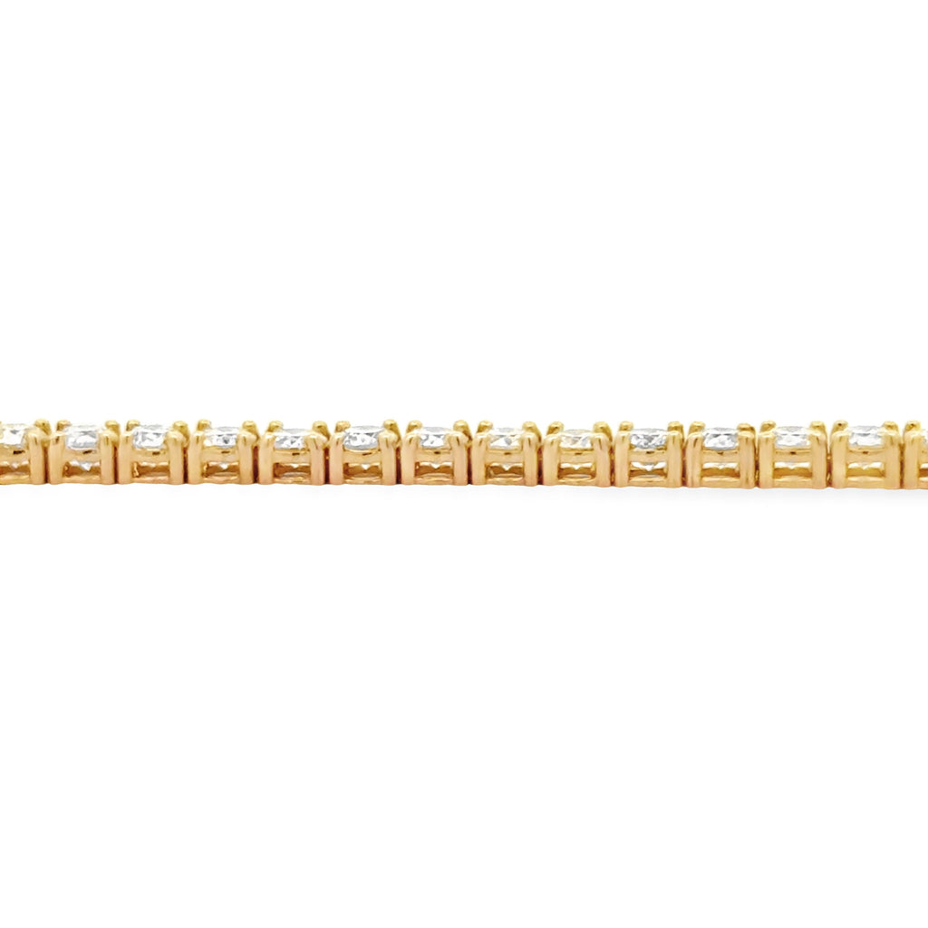 5.50ct Diamond Tennis Bracelet 18KT Yellow Gold