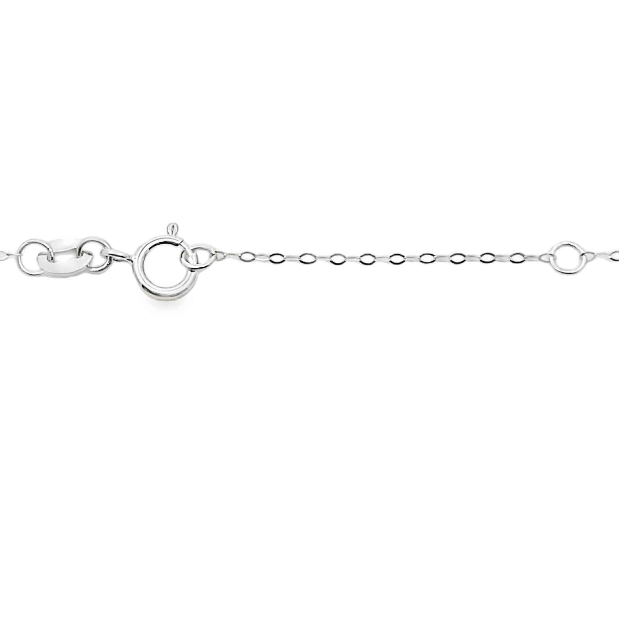 Sapphire Diamond Fashion Pendants 14KT White Gold