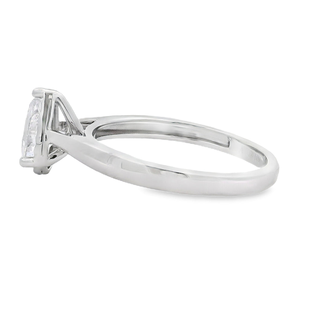Genuine .50ct Lab Grown Diamond  10KT White Gold