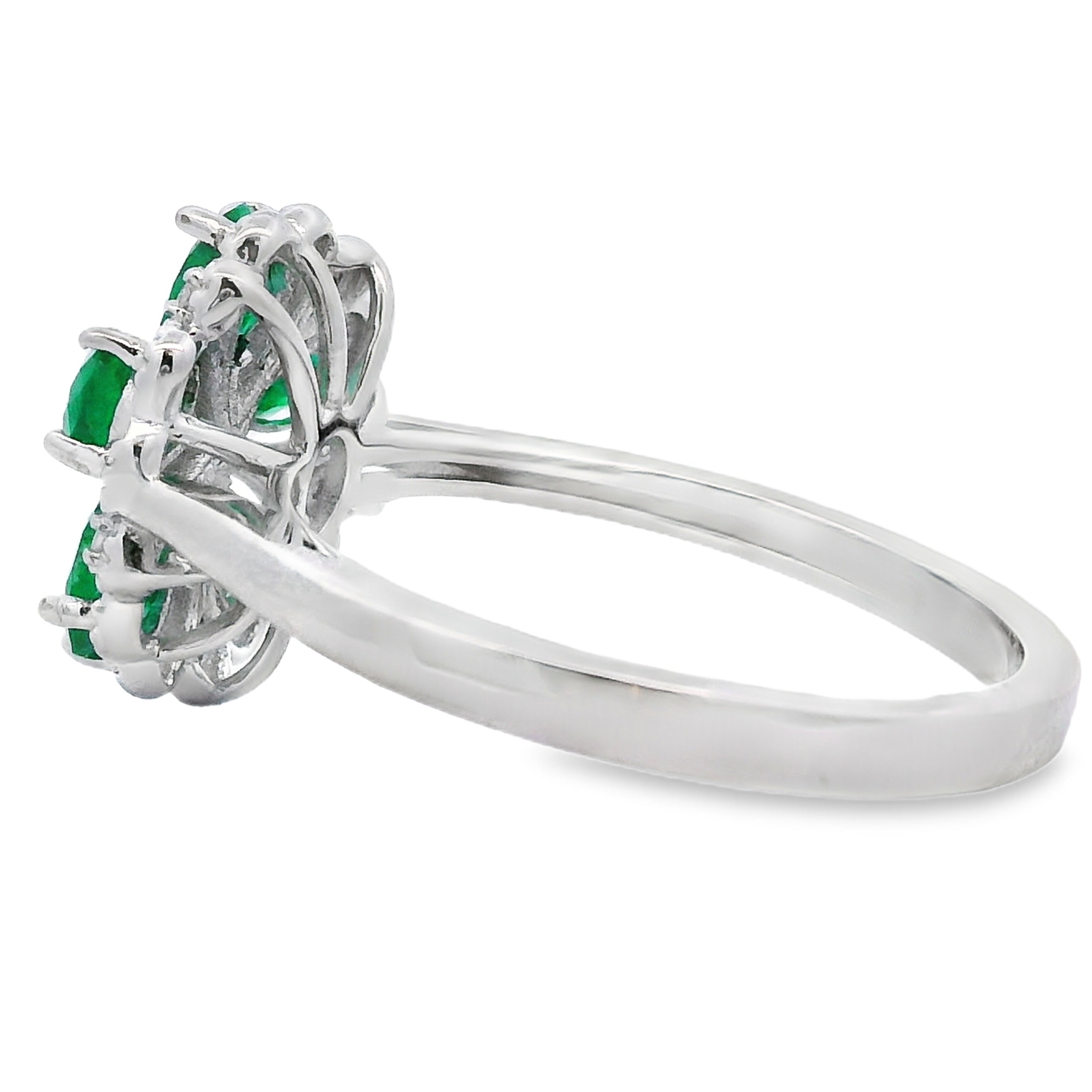 1.03ct Emerald Zircon Ring Sterling Silver
