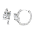 1.50ct Lab Grown Diamond Hoop Earrings 10KT White Gold
