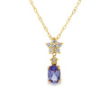 Tanzanite Diamond Fashion Pendants 14KT Yellow Gold