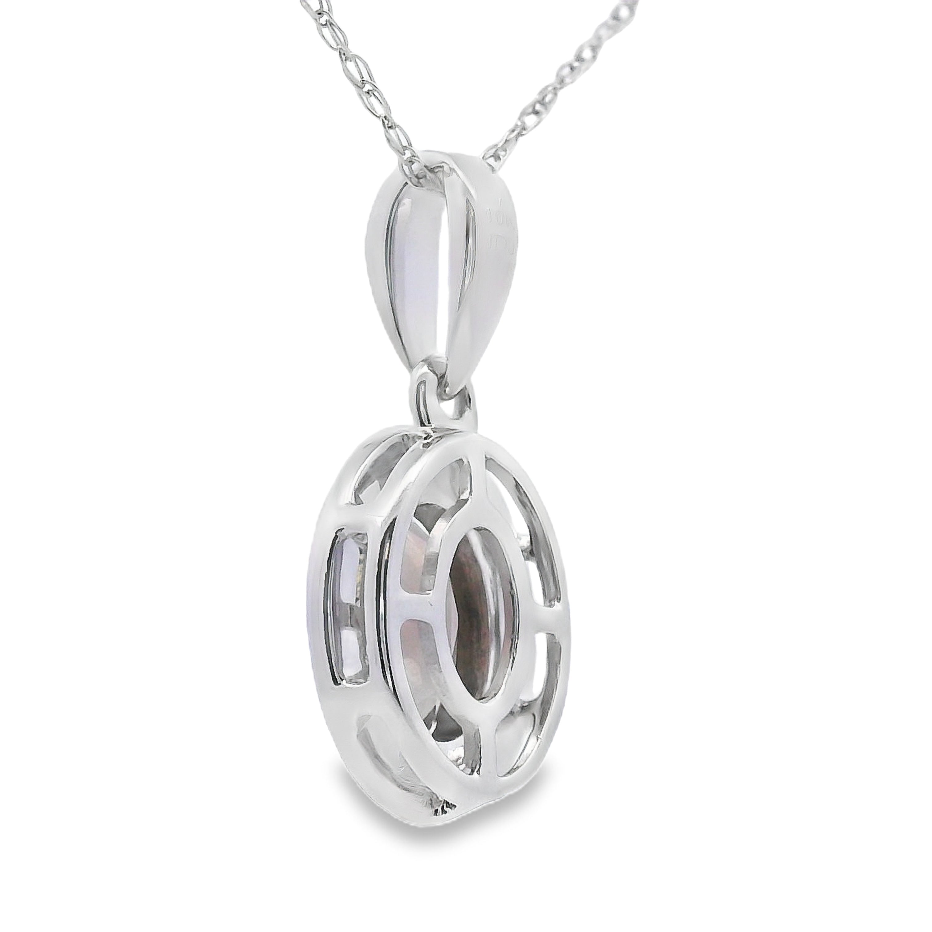 .42ct Quartz Diamond Fashion Pendants 10KT White Gold