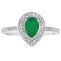 .55ct Chalcedony Diamond Ring 10KT White Gold