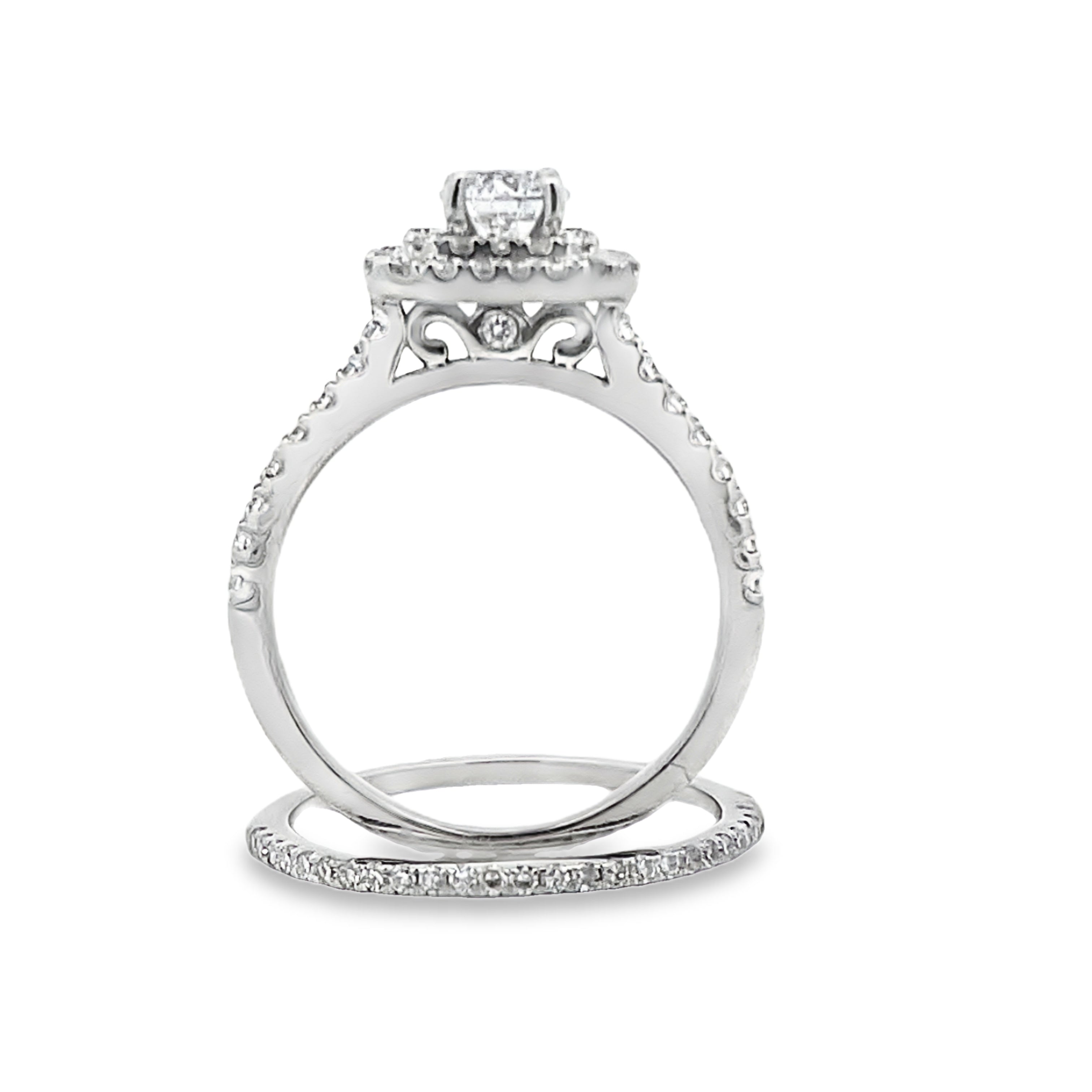Lab Grown Diamond Fashion band rings 14KT White Gold