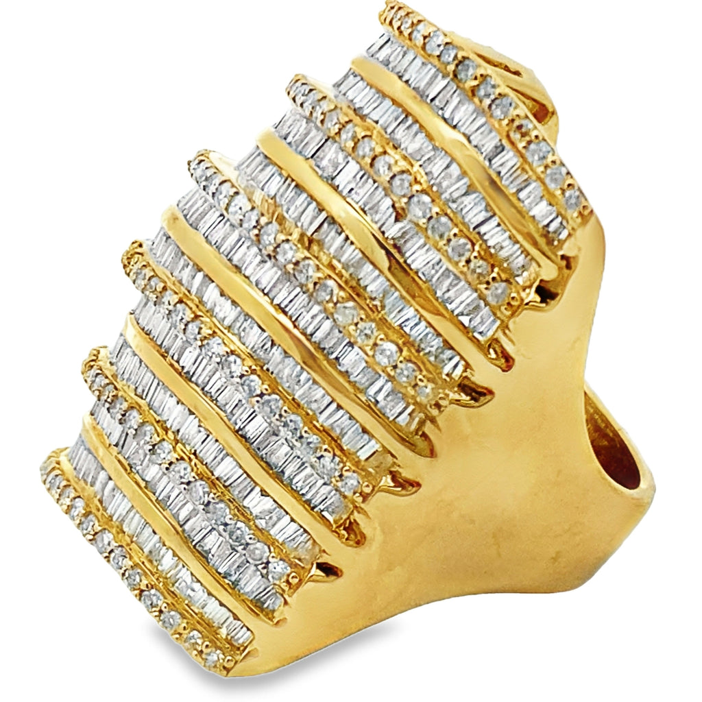 3.25ct Diamond Ring 14KT Yellow Gold