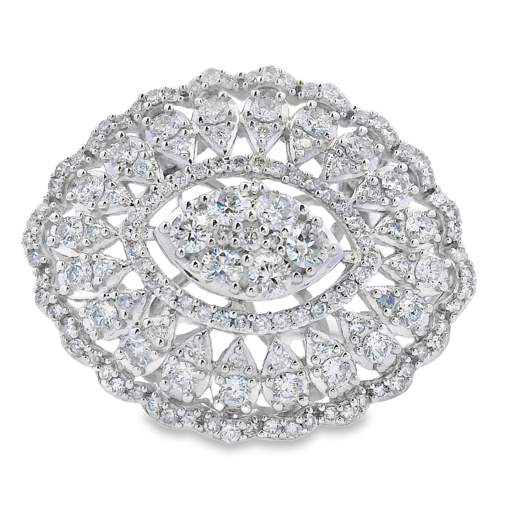.85ct Diamond Ring 14KT White Gold