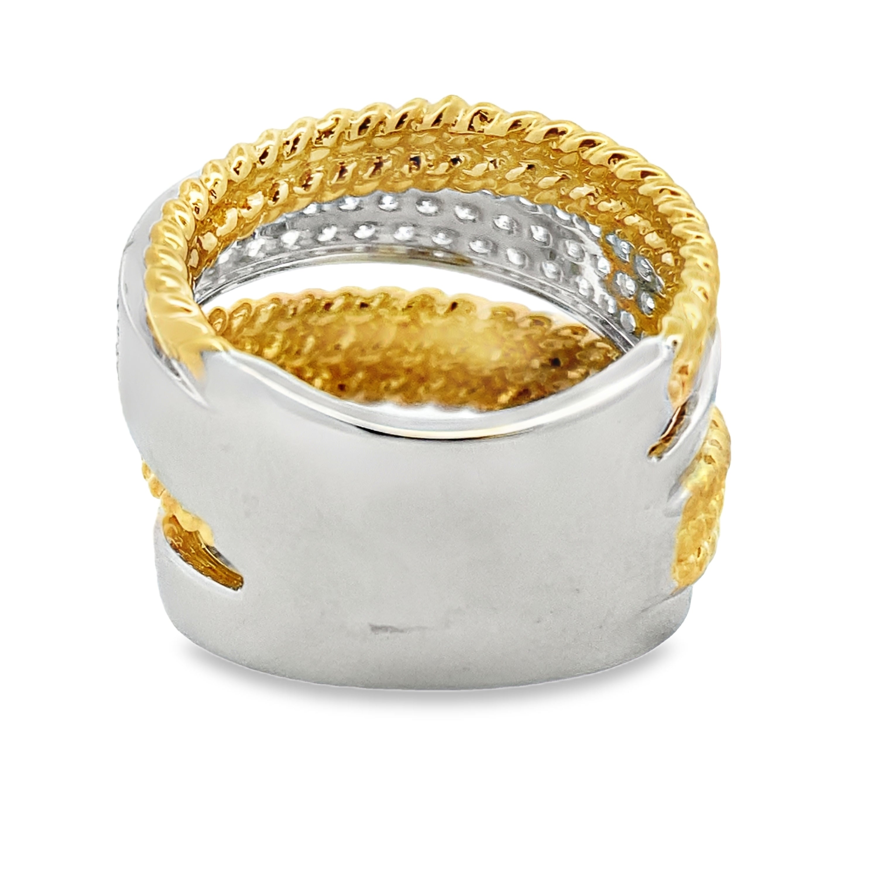 1.25ct Diamond Ring 18KT 2 Tone Gold