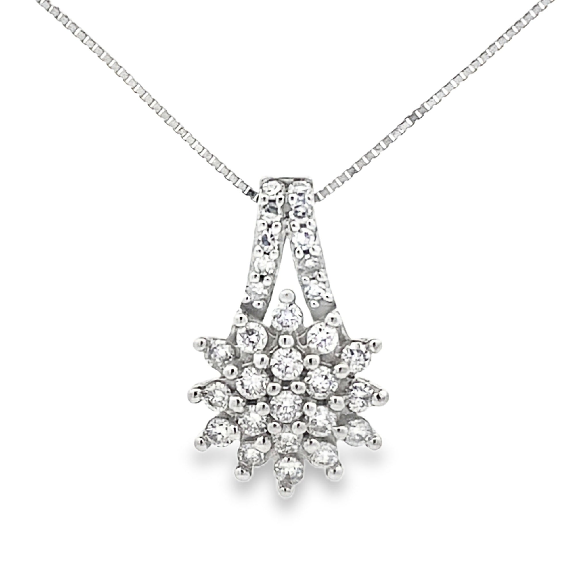 Lab Grown Diamond Fashion Pendants 10KT White Gold