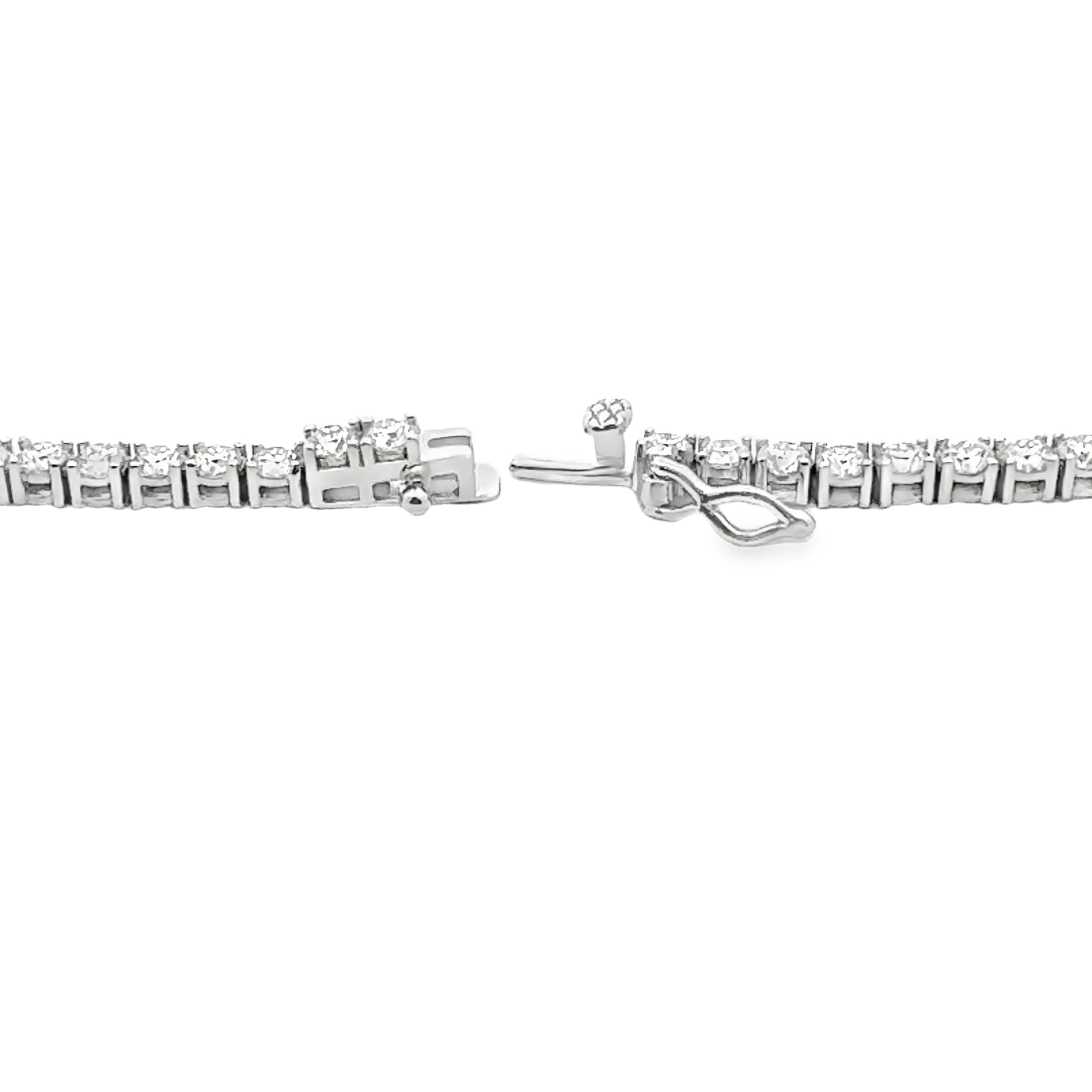 15.14ct Moissanite Tennis Necklace Sterling Silver