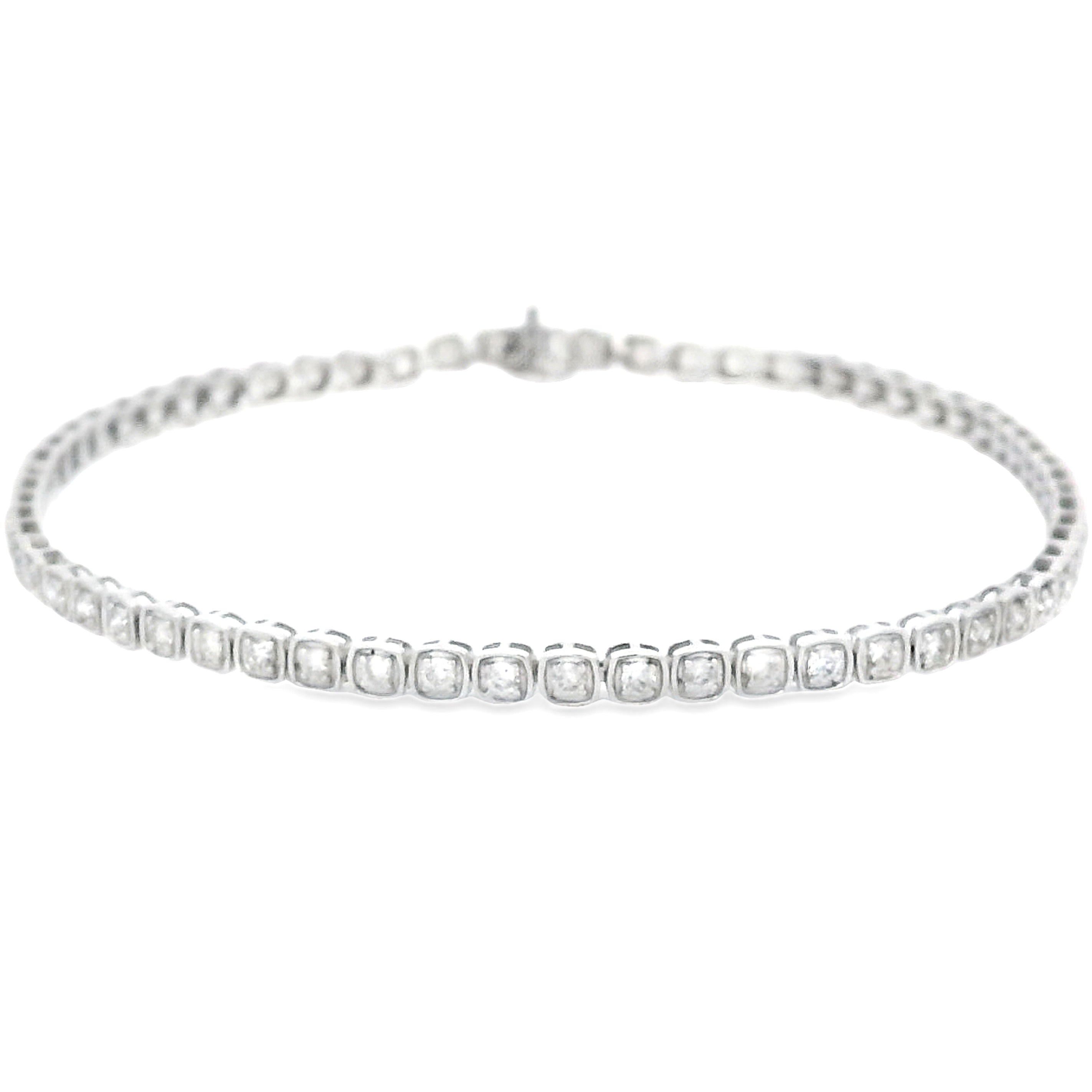 Lab Grown Diamond Tennis Bracelet 10KT White Gold