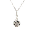 .08ct Black Diamond Animal Pendant Sterling Silver