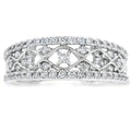 .50ct Diamond Fashion band rings 10KT White Gold