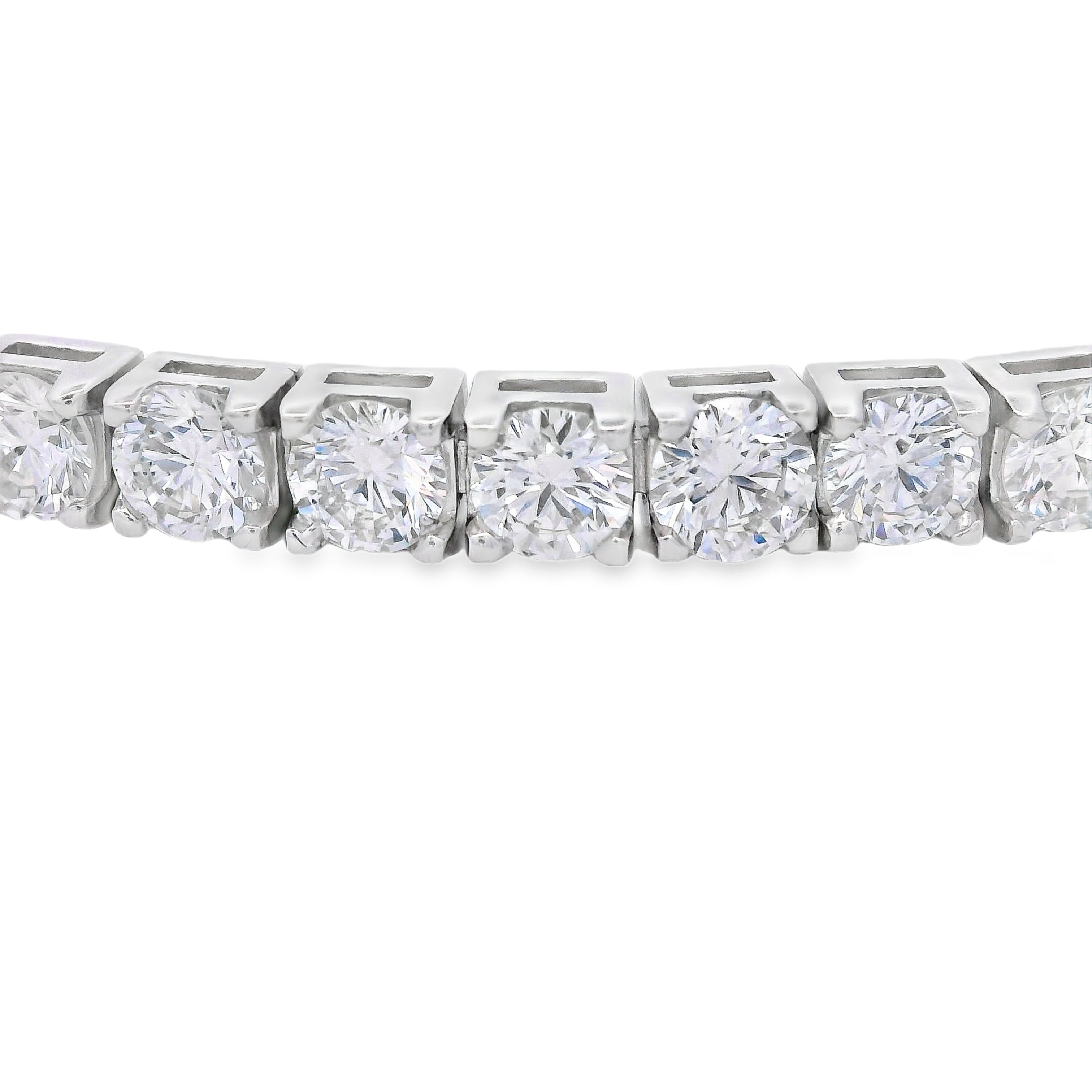 Lab Grown Diamond Tennis Bracelet Sterling Silver