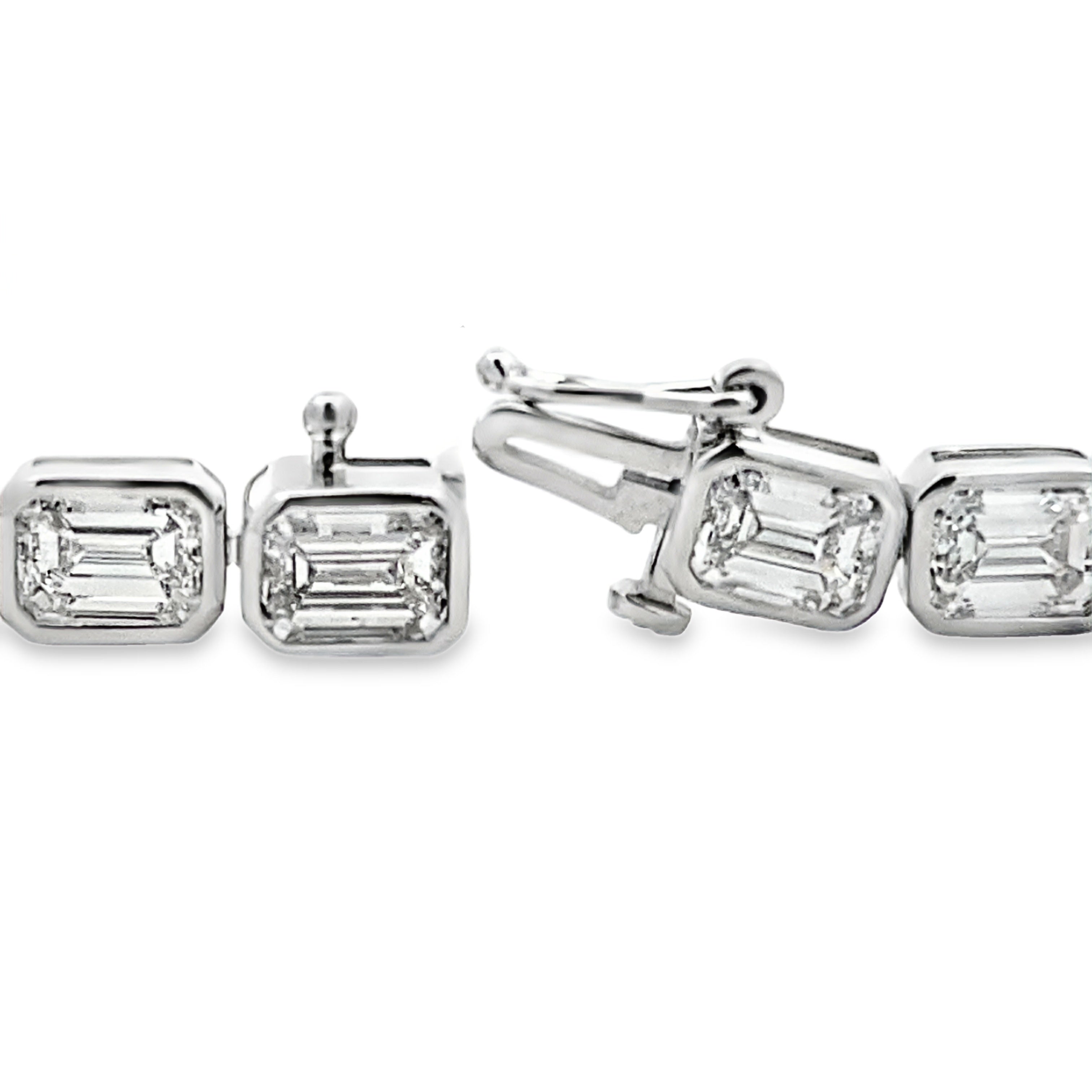 Lab Grown Diamond Tennis Bracelet 14KT White Gold