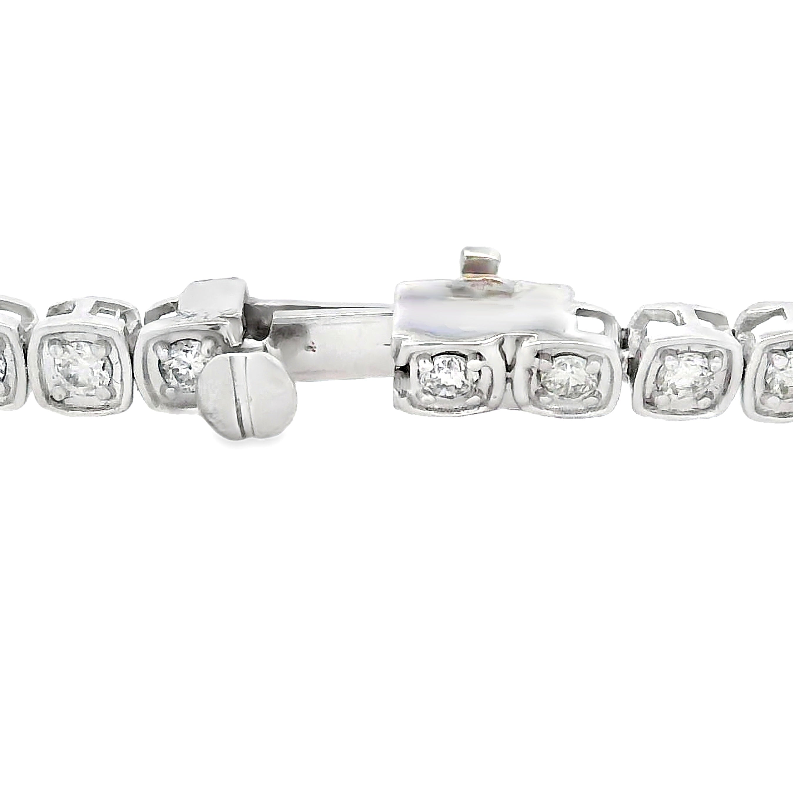 Lab Grown Diamond Tennis Bracelet 10KT White Gold