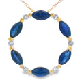 .99ct Sapphire Circle of Love Pendant 10KT Yellow Gold