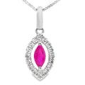.26ct Ruby Diamond Fashion Pendants 10KT White Gold