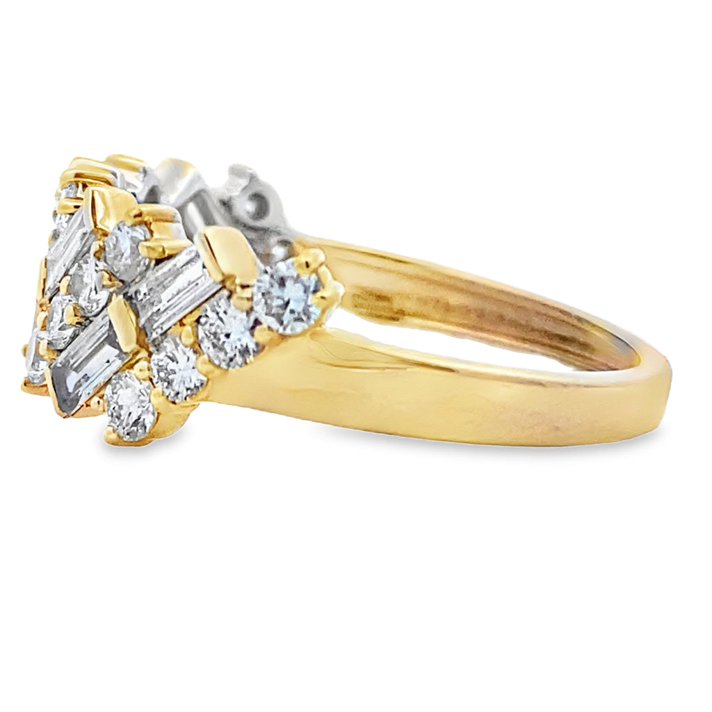 Lab Grown Diamond Fashion band rings 14KT Yellow Gold