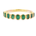 .78ct Emerald Fashion band rings 14KT Yellow Gold
