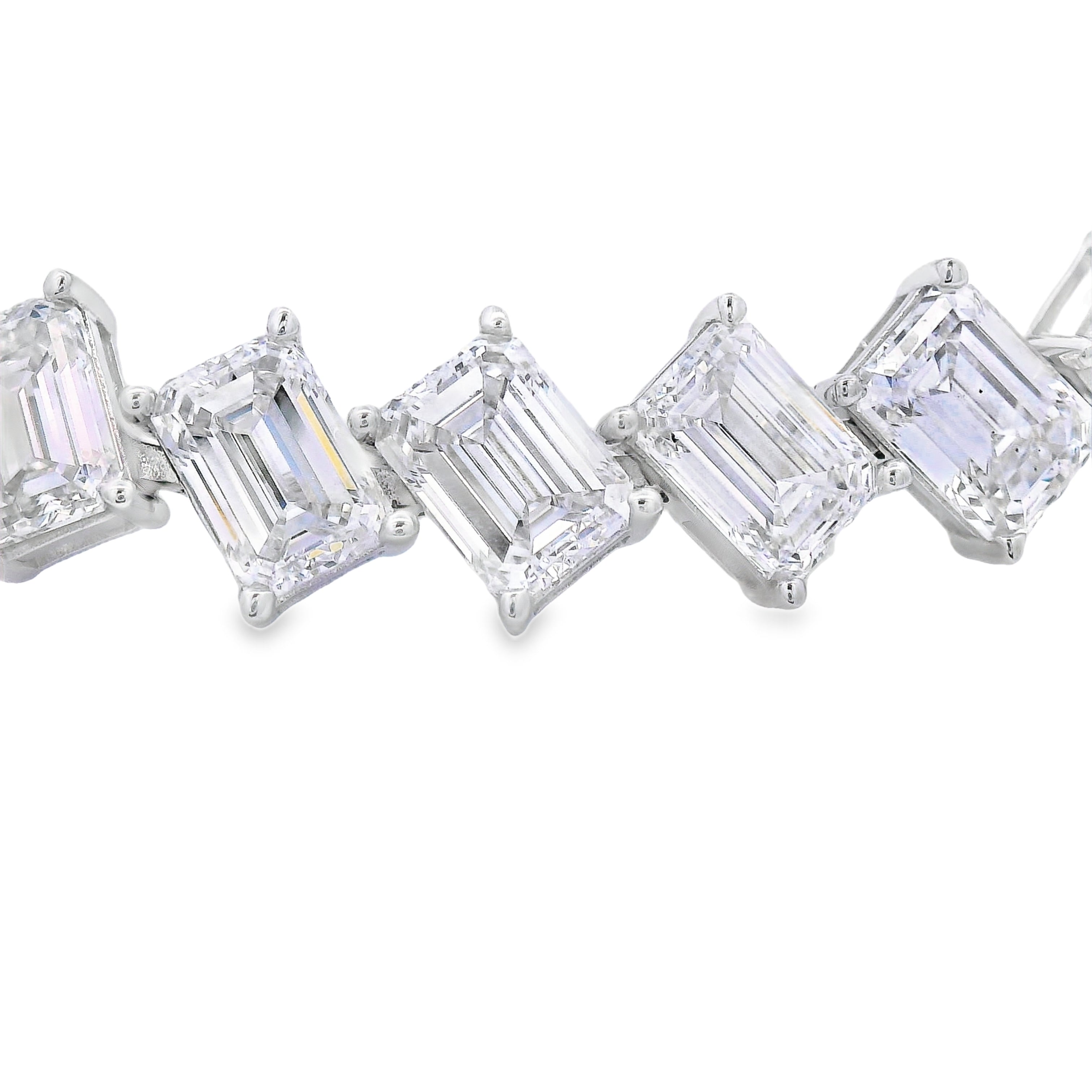 Lab Grown Diamond Tennis Bracelet 14KT White Gold