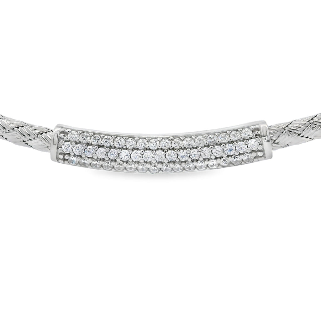 Cubic Zirconium Fashion Pendants Sterling Silver