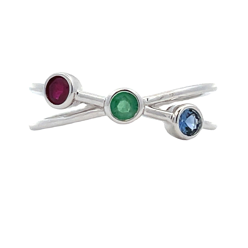.31ct Sapphire Ruby Ring 14KT White Gold